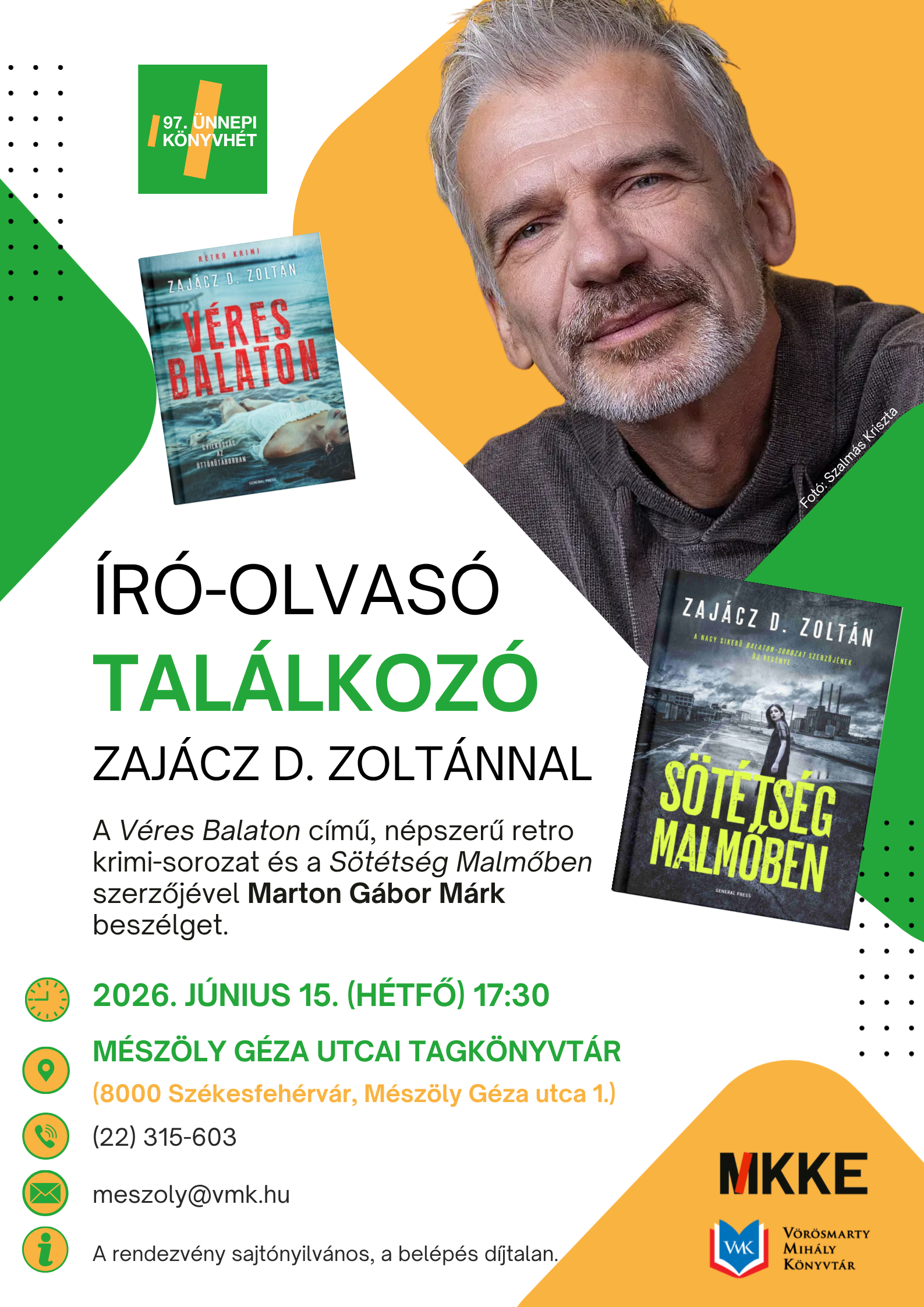 Hívogató programokkal zárul az Ünnepi Könyvhét Székesfehérváron