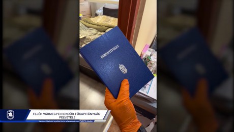 A Fejér vármegyei rendőrök felszámoltak egy bizonyítványgyárat