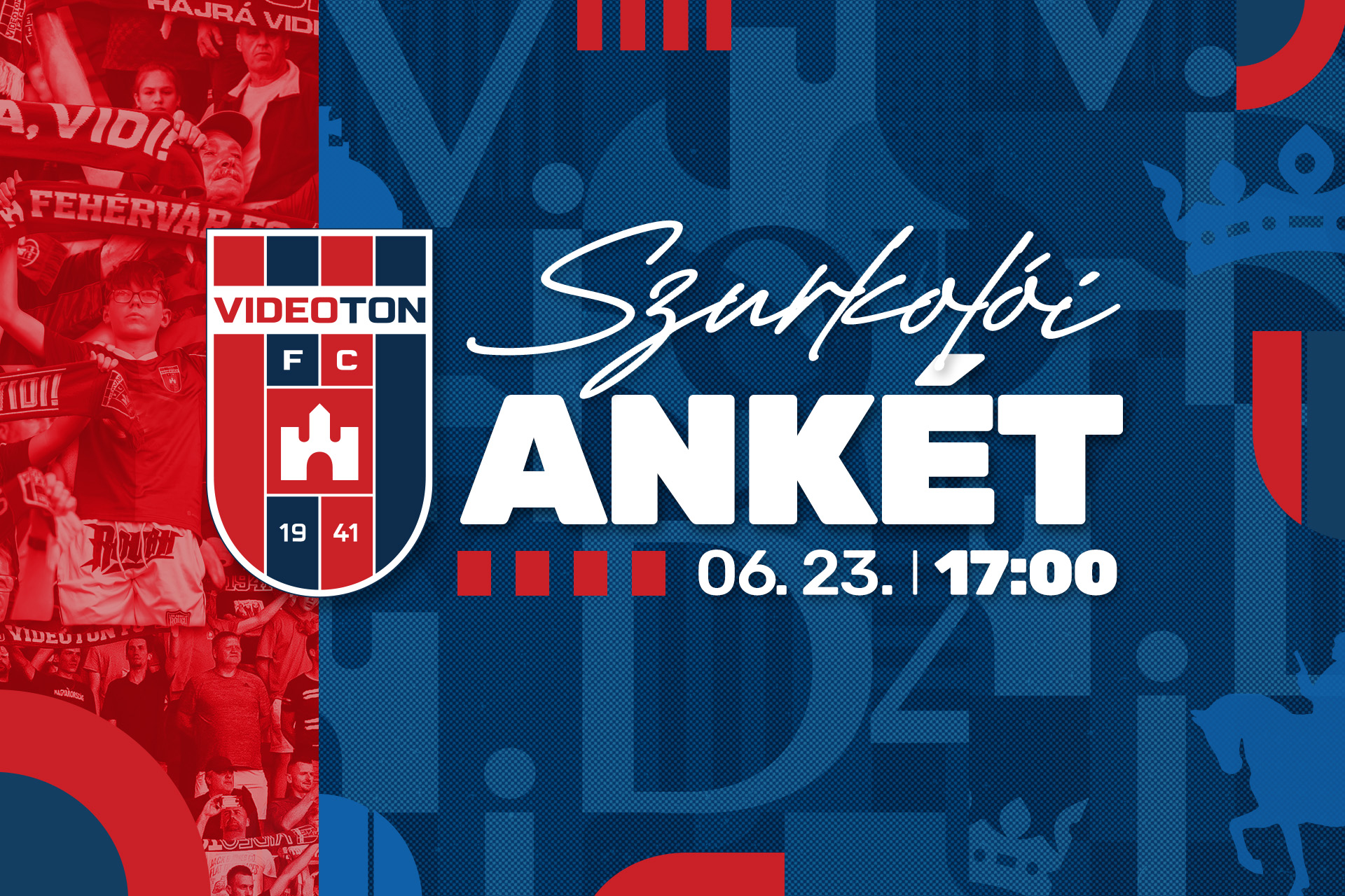 Kedden délután a Sóstói Stadionban tart szurkolói ankétot a Videoton FC Fehérvár