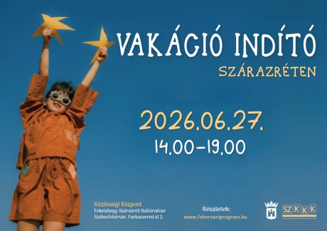 Vakációindító buli lesz a Feketehegy-Szárazréti Kultúrudvarban szombaton