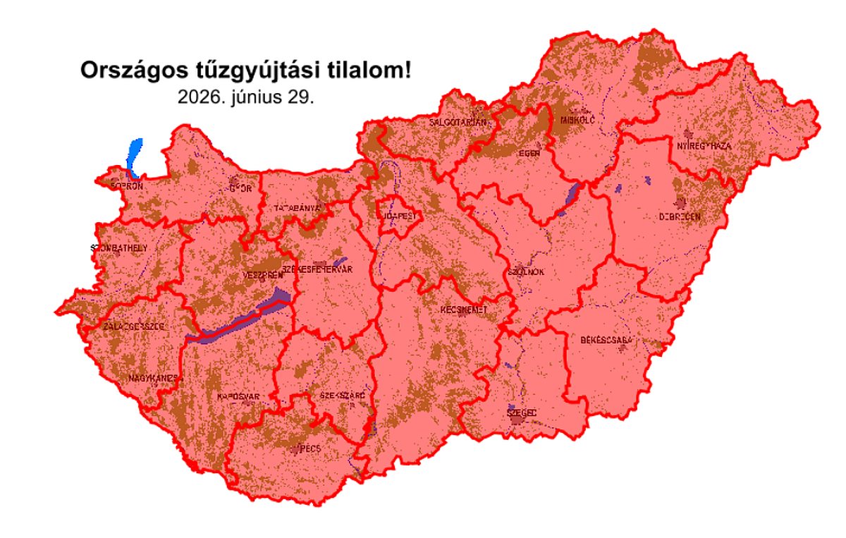 Országos tűzgyújtási tilalom - fokozottan tűzveszélyes időszak van