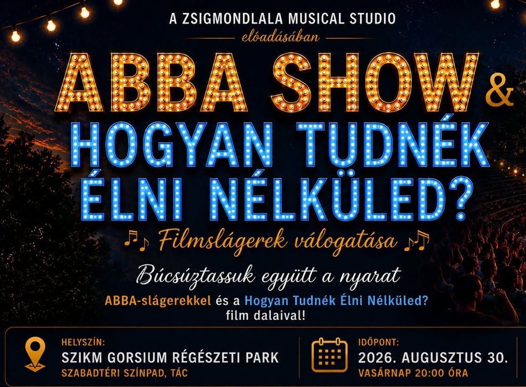 ABBA filmslágerek csendülnek fel augusztusban a Gorsium Régészeti Parkban
