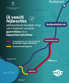 Új vasútfejlesztés előkészítése kezdődik Székesfehérvár és a Balaton között