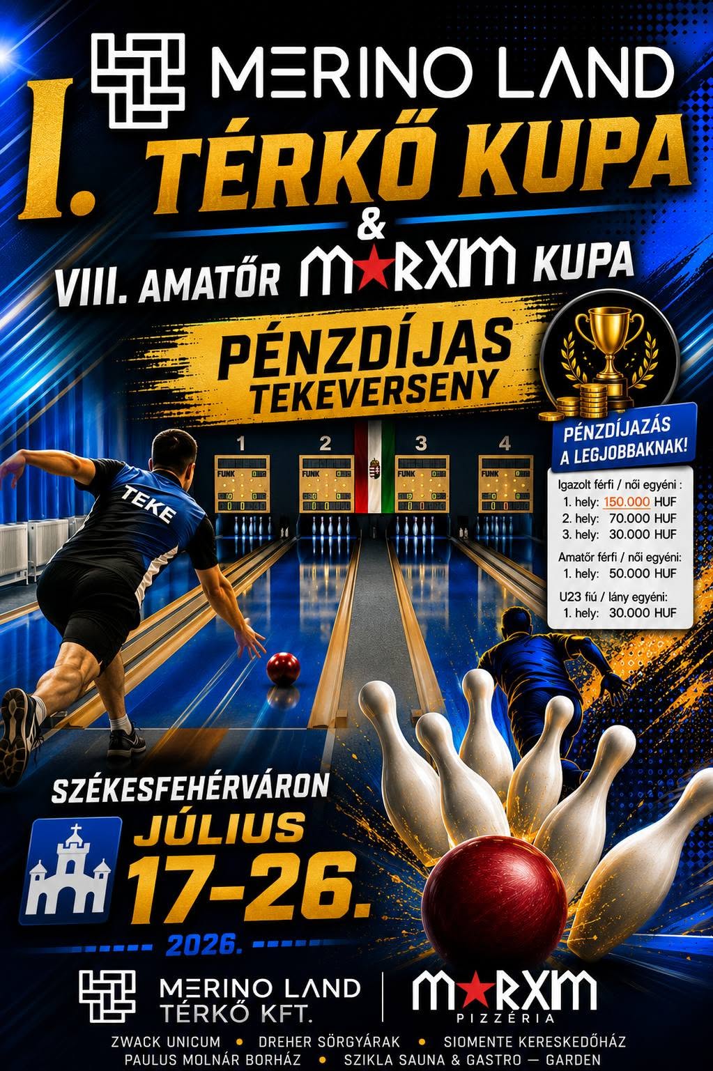 Péntektől pénzdíjas tekeversenyre várják a sportág szerelmeseit Székesfehérváron