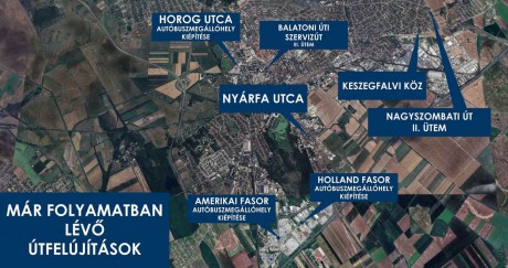 A korábban bejelentett útfelújítási program állásáról tájékoztatott Székesfehérvár polgármestere