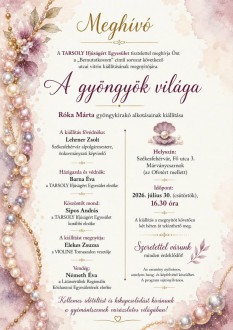 A gyöngyök világa – folytatódnak a vitrinkiállítások a Fő utcán
