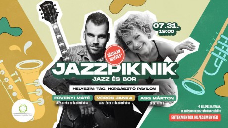 Jazzpiknik a táci horgásztónál - Vörös Janka, Fövenyi Máté és Agg Márton zenei estje