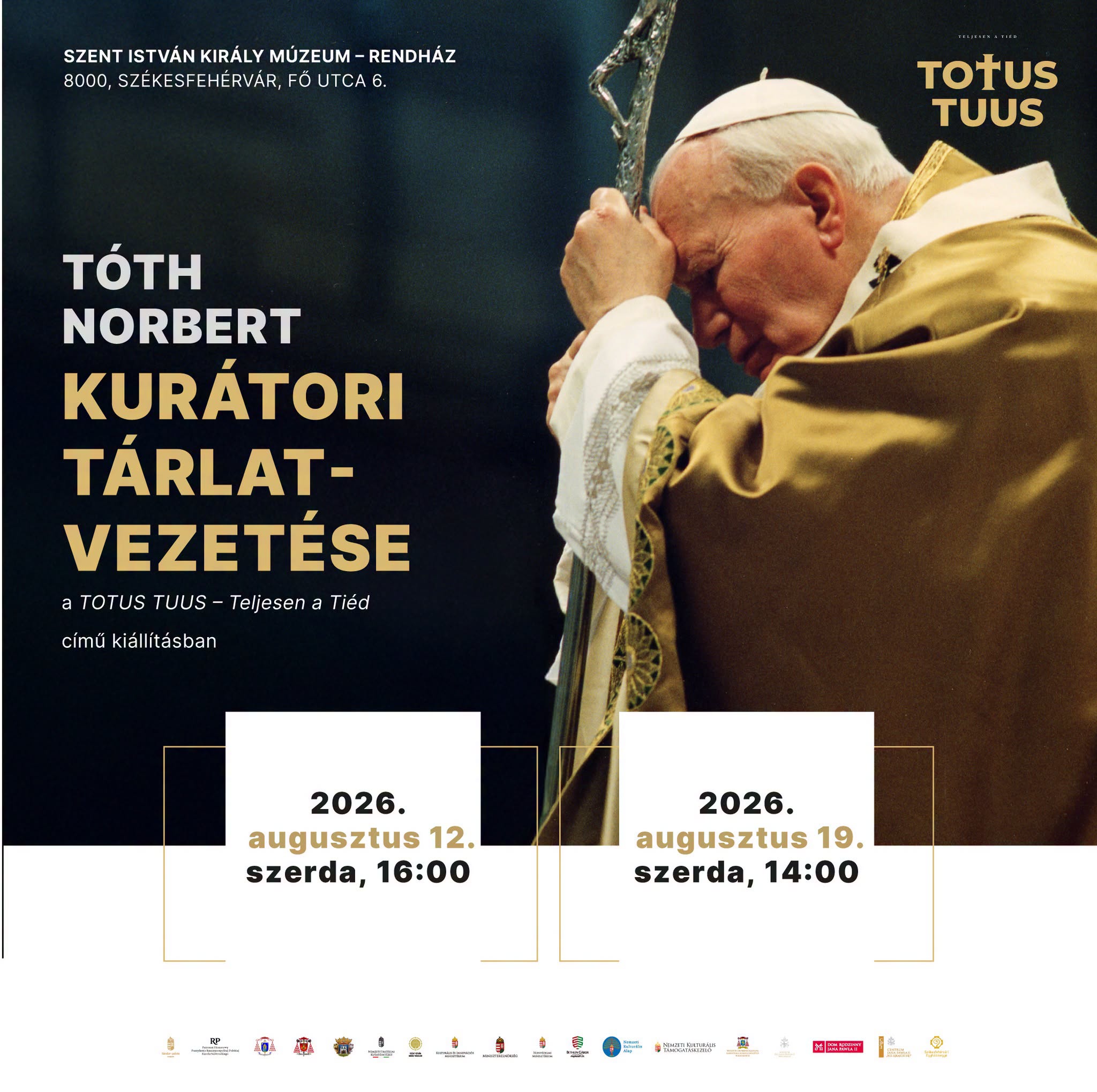 Szerdán folytatódnak a kurátori tárlatvezetések a TOTUS TUUS – Teljesen a tiéd! kiállításban