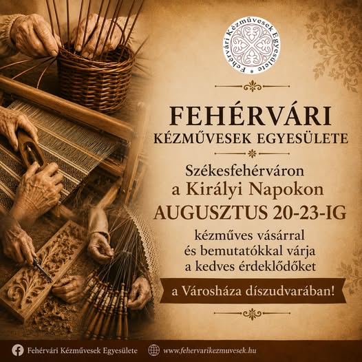 A Városháza udvarában árusítanak a hosszú hétvégén a fehérvári kézművesek