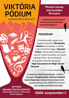 Színész, újságíró és ékszerkészítők lesznek a Viktória Pódium szeptemberi vendégei