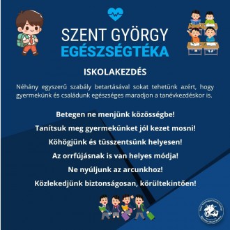 Biztonságban az iskolában - Betegen ne menjünk közösségbe!