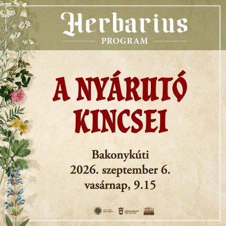A nyárutó kincsei – vasárnap Bakonykútiban folytatódik a Herbarius-túra