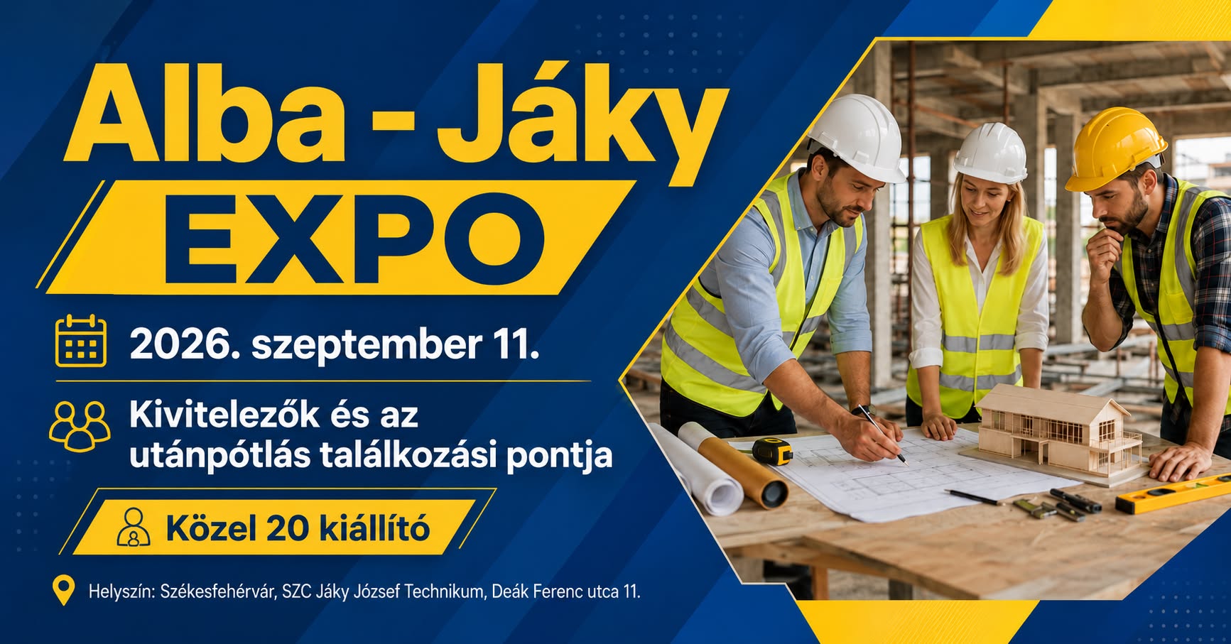 Alba-Jáky Expo 2026 – építőipari kiállítással és szakmai bemutatókkal várnak mindenkit
