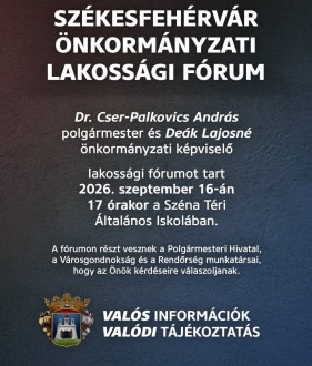 Fogadóóra és lakossági fórum a 11. számú választókörzetben