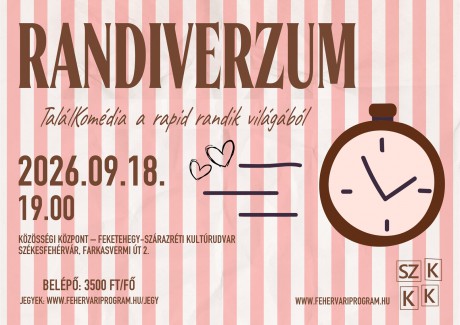 Randiverzum – Székesfehérvárra érkezik a TalálKomédia szeptember 18-án