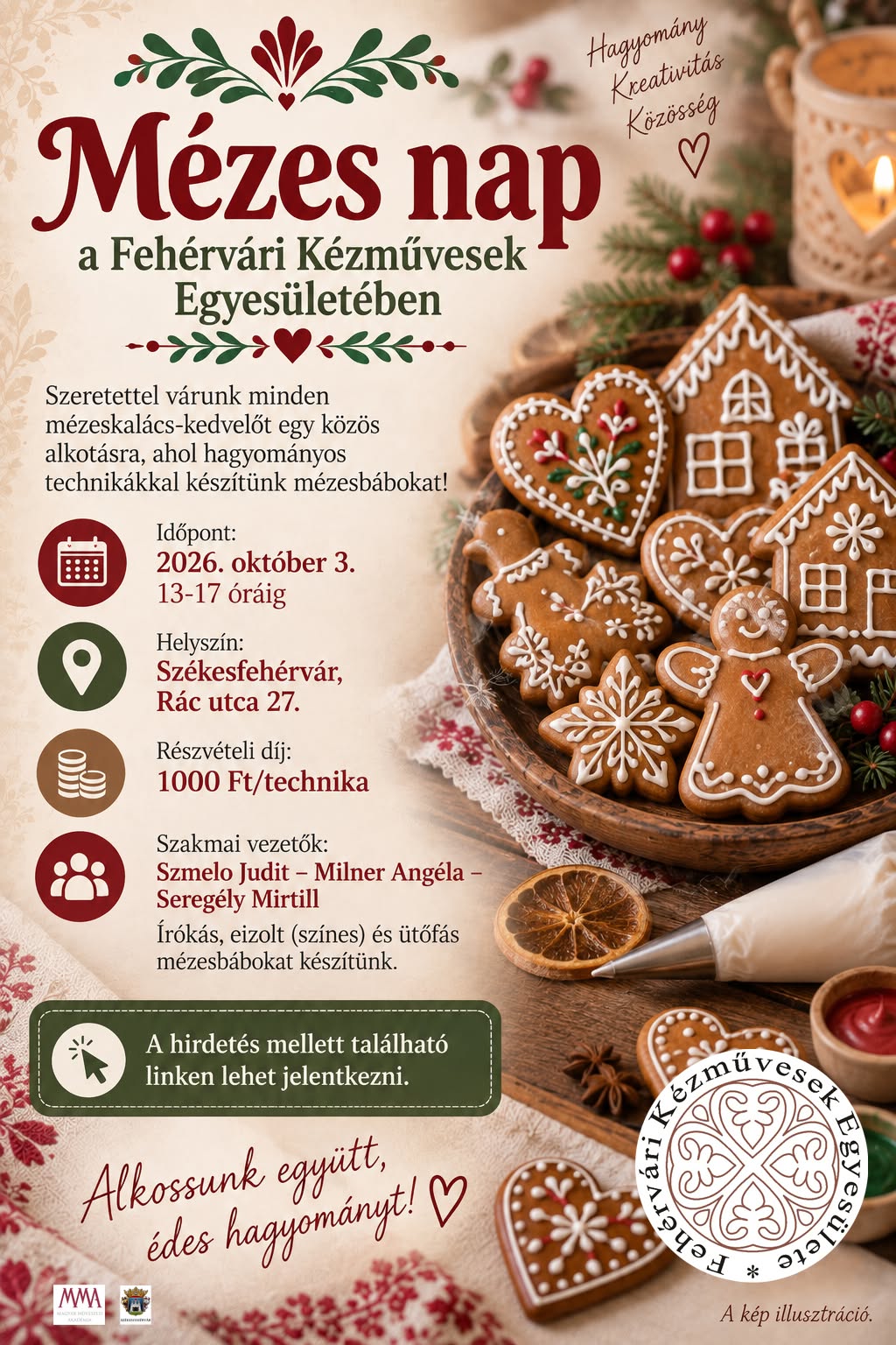 Bútorfestő műhellyel és Mézes nappal vár a Kézművesek Háza