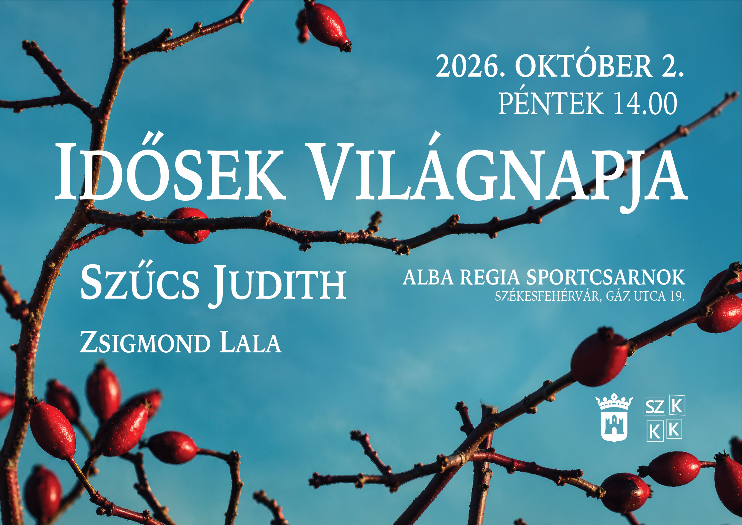 Szűcs Judith lép fel az Idősek Világnapján, október 2-án Székesfehérváron