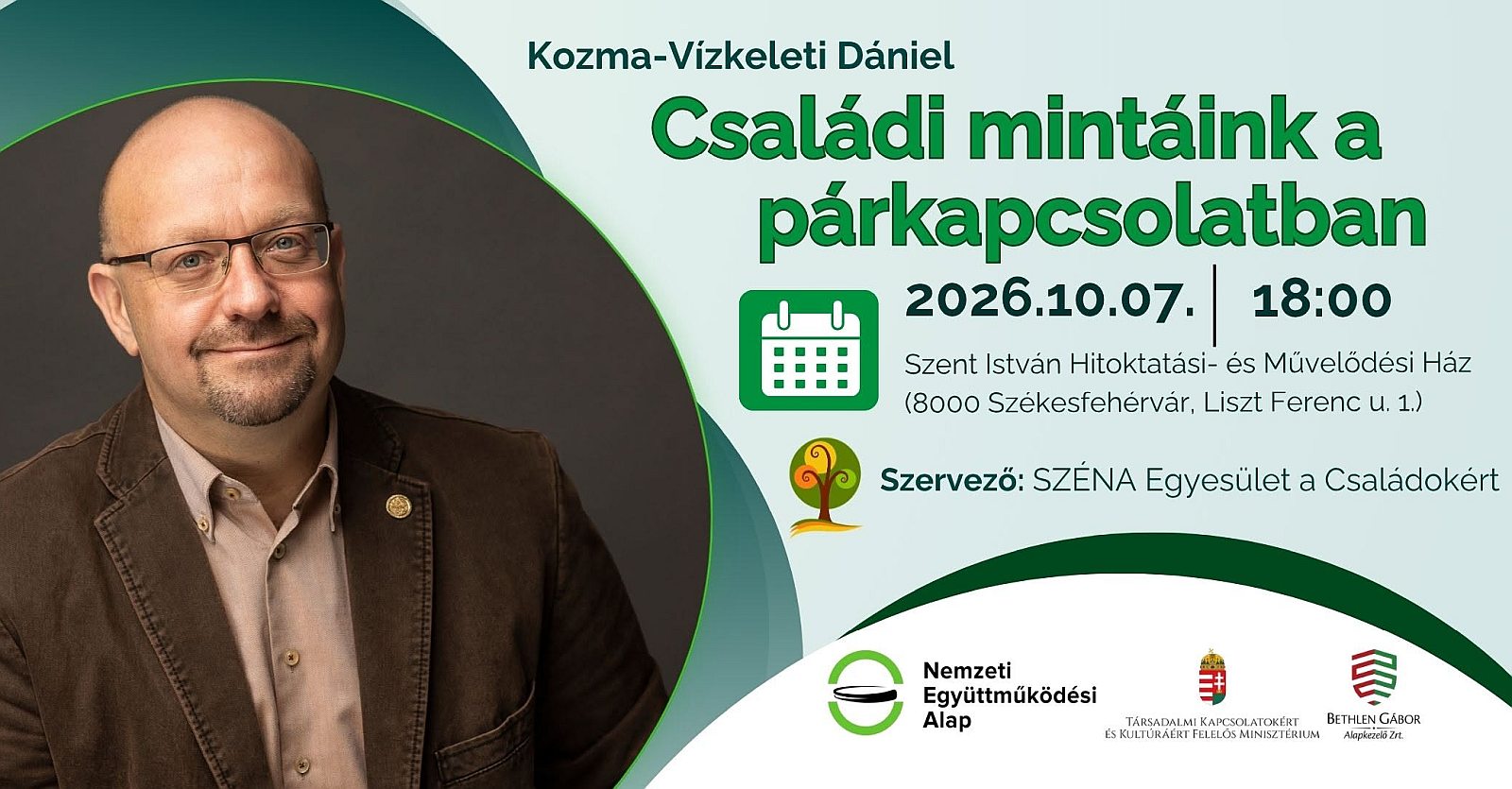 Családi mintáink a párkapcsolatban - előadás a Szent István Művházban