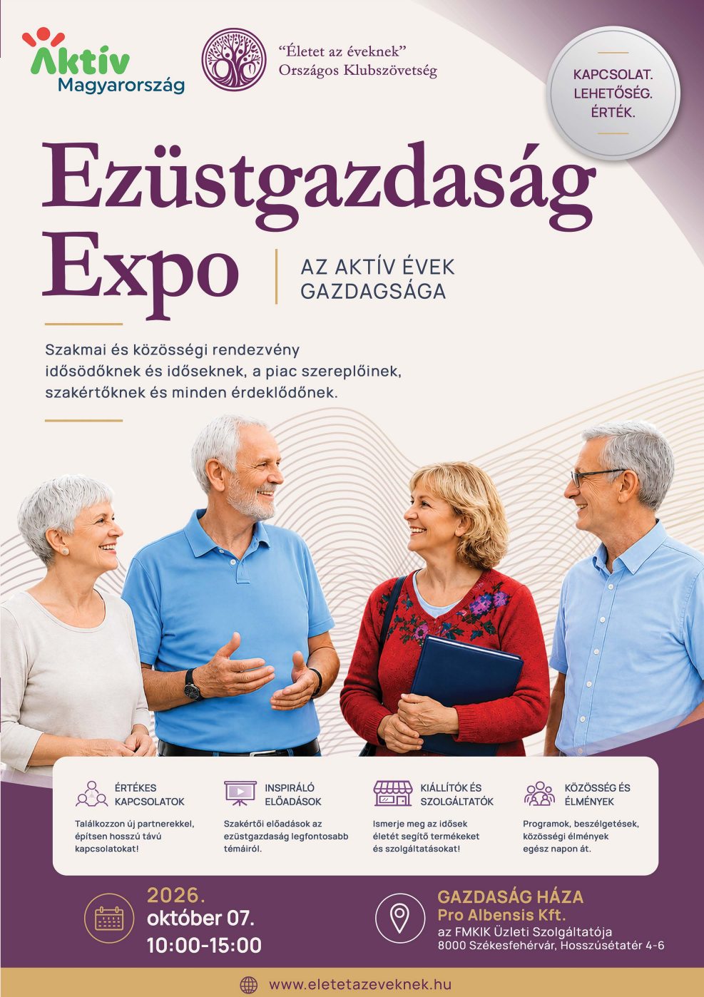Ezüstgazdaság Expo - fókuszban az aktív időskor és az idősek gazdasági szerepe