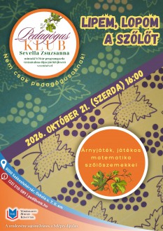 Árnyjáték, és játékos matematika szőlőszemekkel – ismét izgalmas délutánra hívogat a Pedagógus Klub