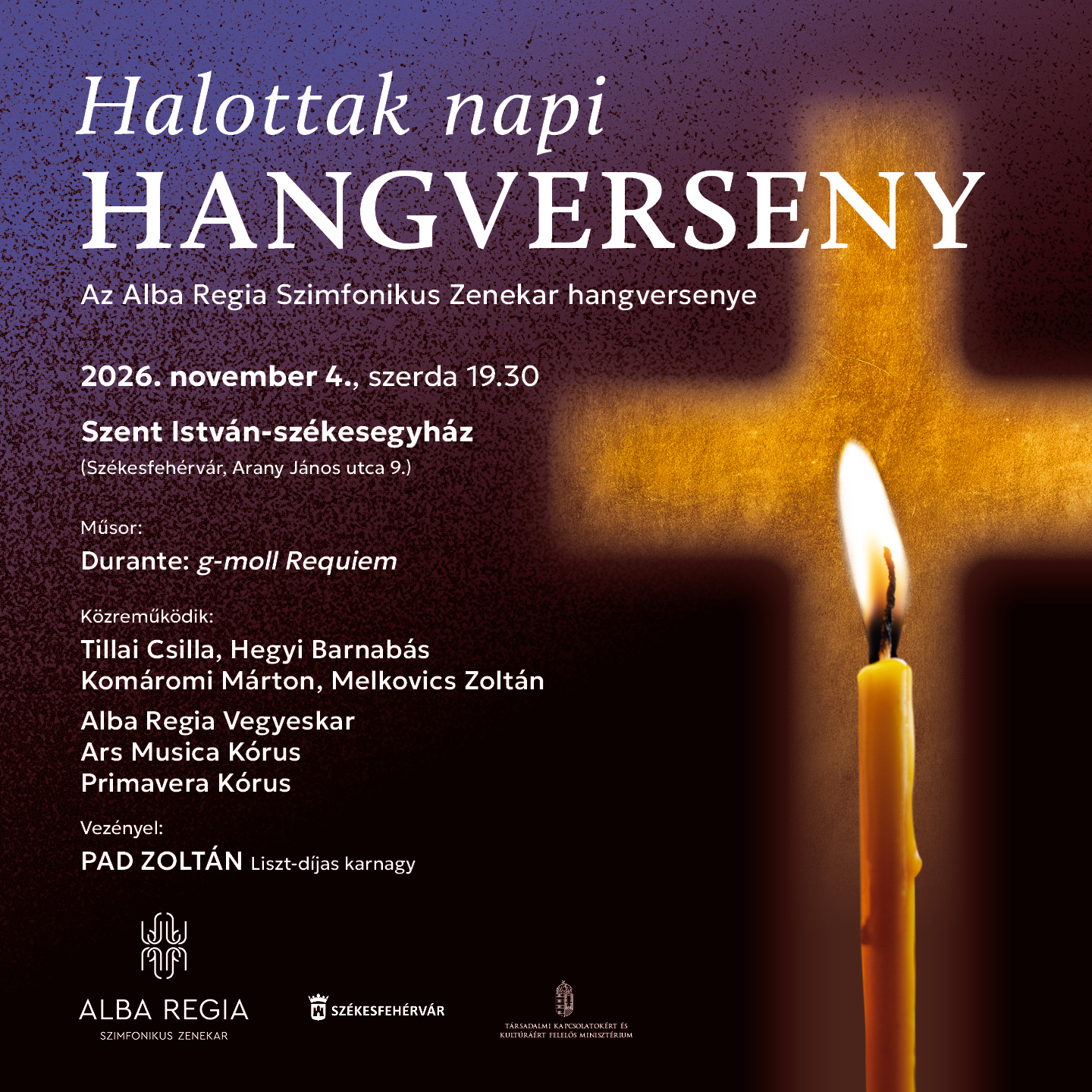 Ritka kincs csendül fel - Durante Requiemje a Halottak napi hangversenyen