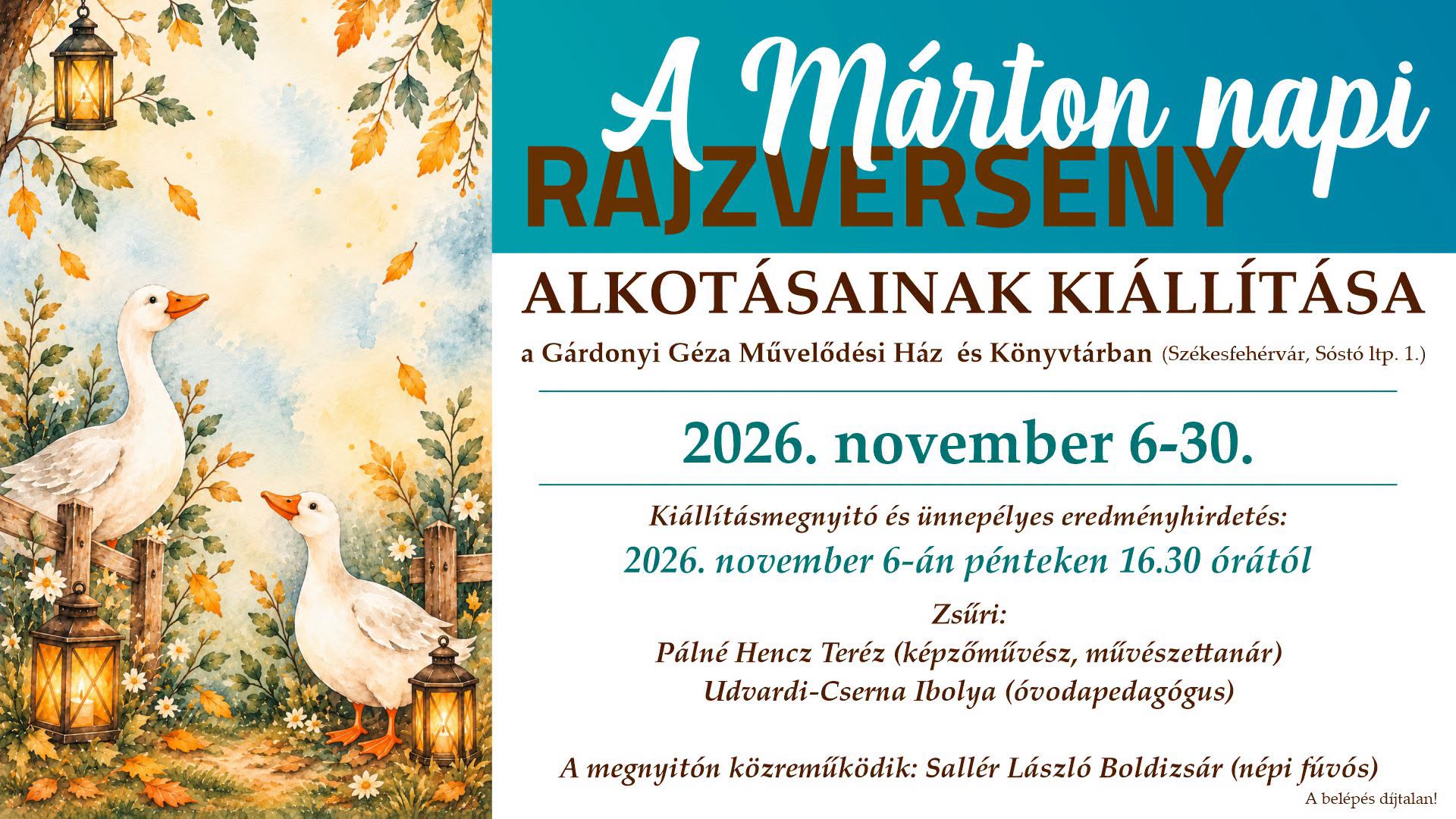 Márton-napi rajzversenyt hirdetett a Gárdonyi Géza Művelődési Ház